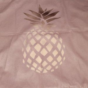 Rose pink pineapple pillow case